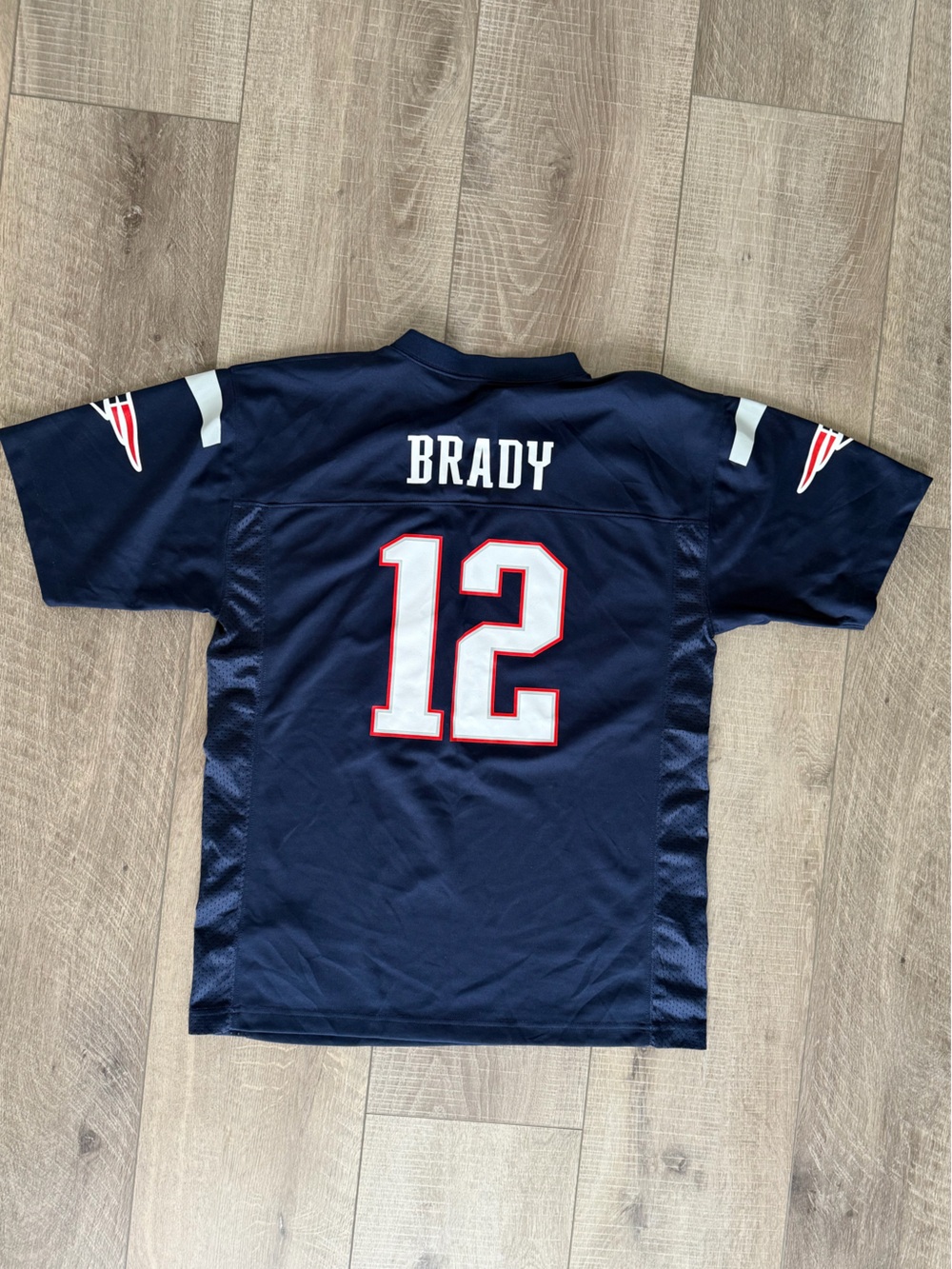 NFL New England Patriots #12 Brady Navy Football Jersey